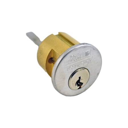 Corbin Russwin Conventional 6 Pin Rim Cylinder with 2" Tailpiece and 59B2 Keyway Satin Chrome CR300020062659B2